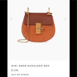 New! Chloe Mini Drew Shoulder Bag